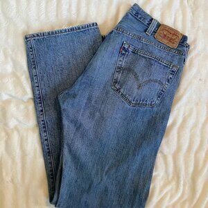 Vintage 90s 501 Men's Levi 40x34 Straight Leg Button Fly Cotton